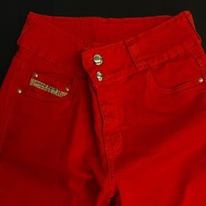 Authentic Columbian jeans (fitted beautifully) red